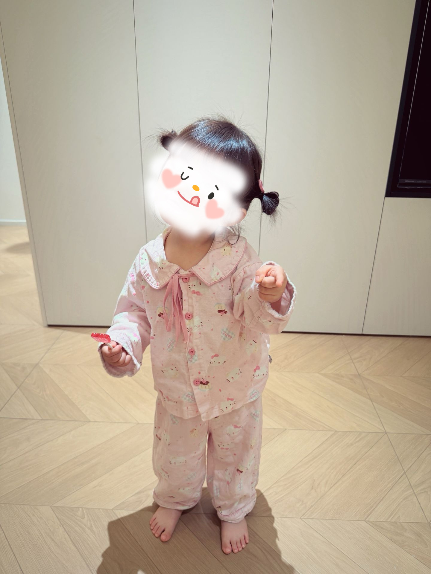 家居服套装女童可爱甜美少女心卡通上衣裤子两件套新款2026