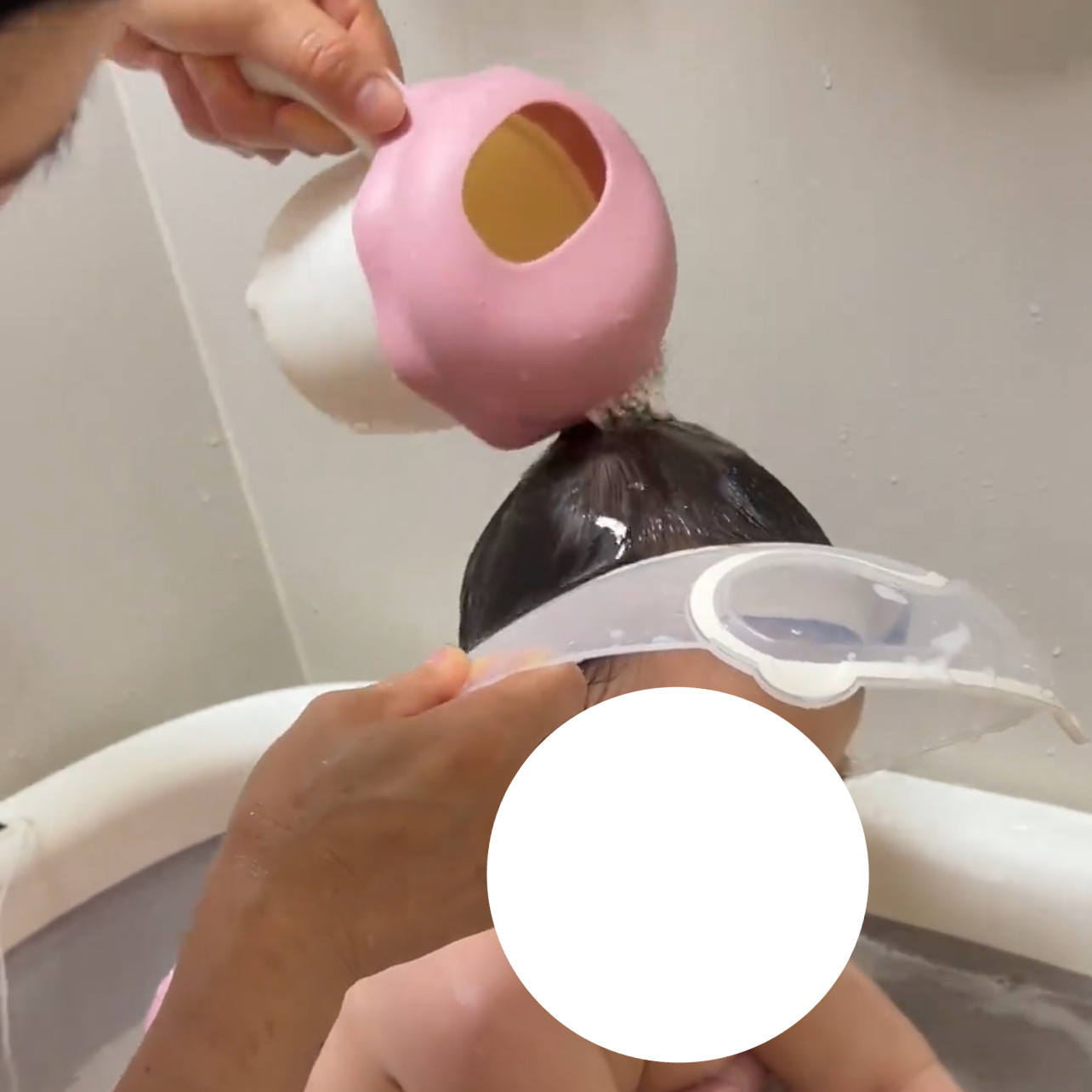 儿童粉色洗澡神器水瓢新生儿花洒可爱便携式家用洗头杯2026