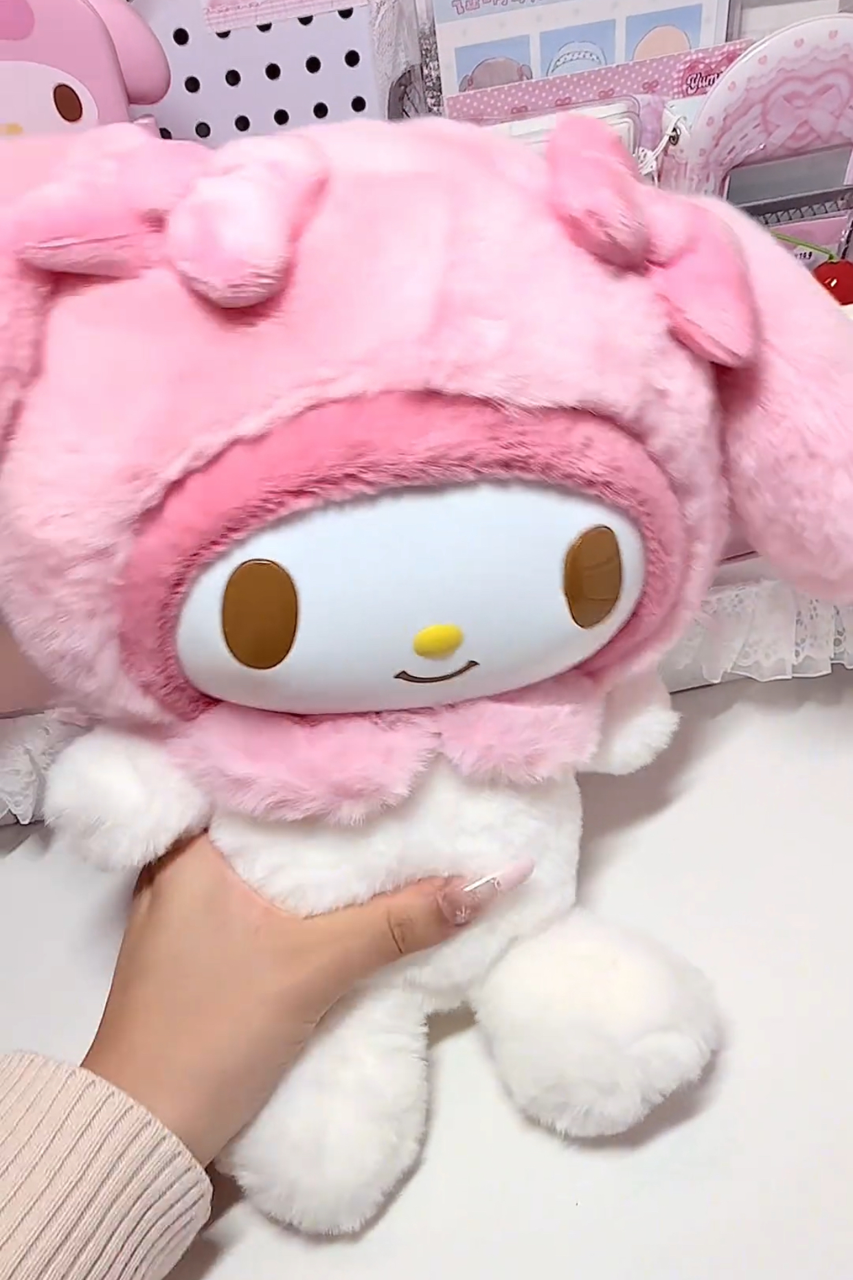 可爱棉花娃娃毛茸茸新款儿童电动公仔毛绒玩具会说话娃娃安抚玩偶