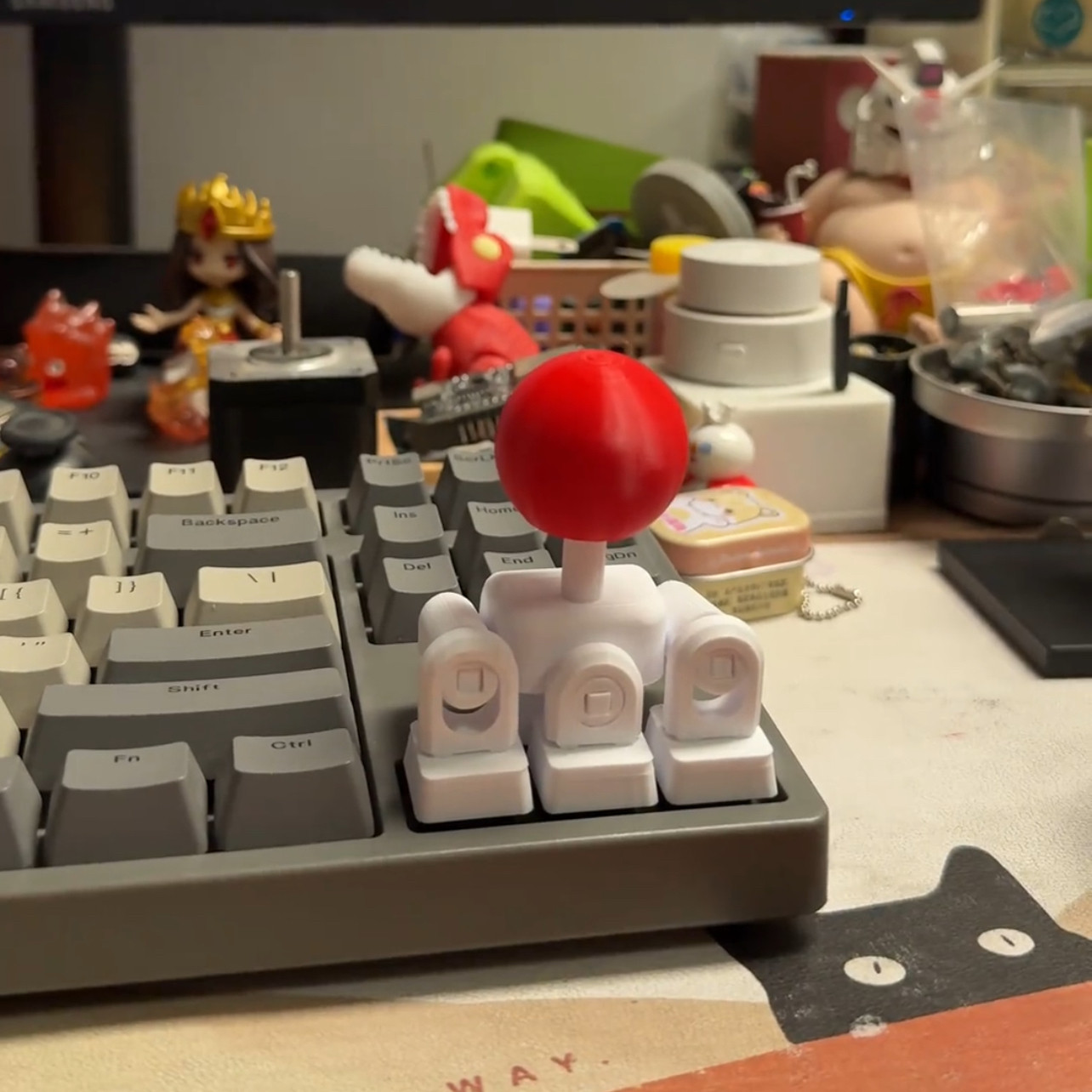 键盘摇杆3D打印趣味创意个性装饰手柄新款2026方向键游戏
