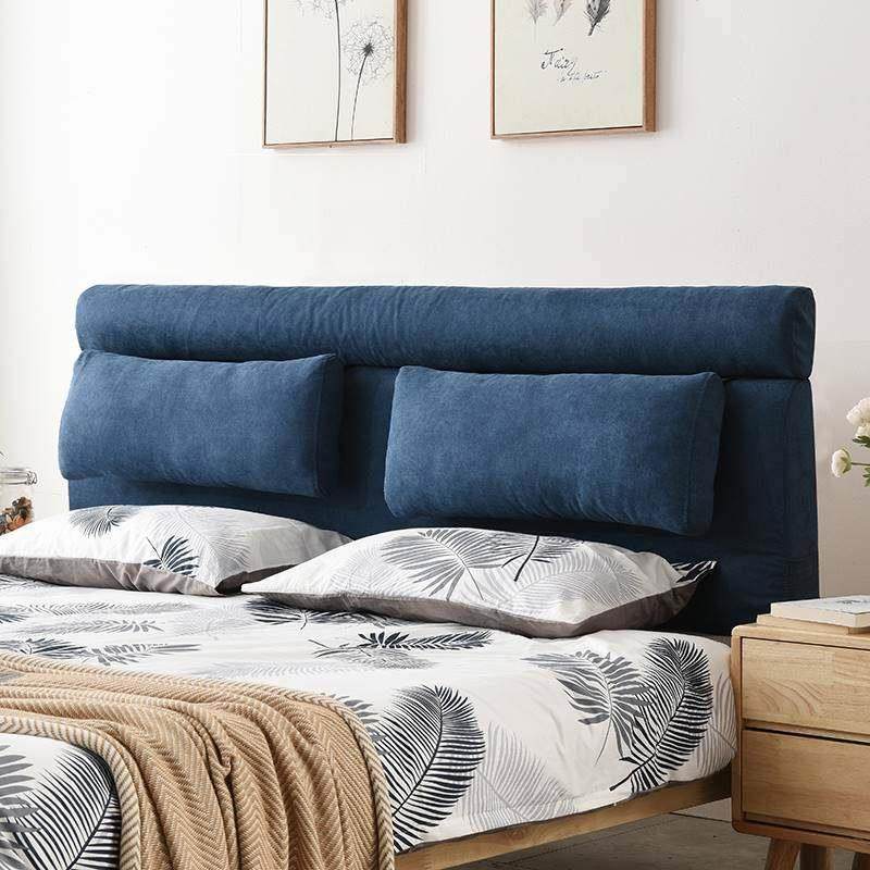 芝兰 榻榻米床头靠垫床头板软包床上靠枕双人大靠背实木无床头罩