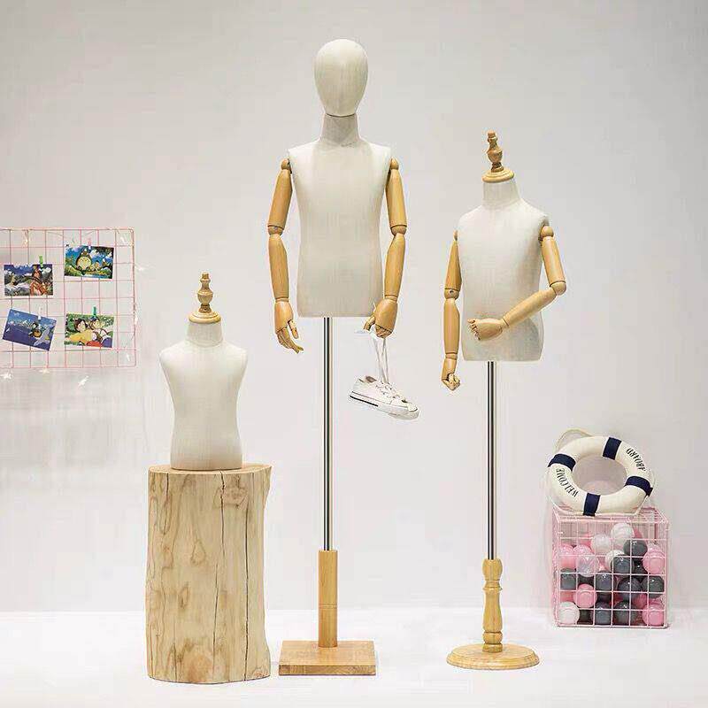 儿童模特道具男女小孩展示架童装店人台橱窗半身宝宝童模特展示架