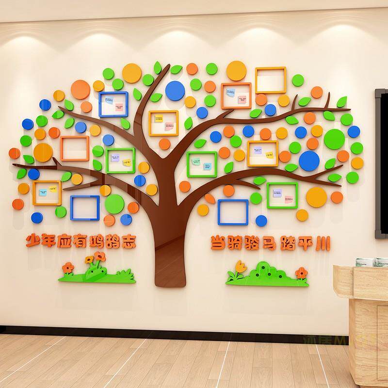 心愿 树目标墙贴高中初三励志班级文化墙教室布置装饰许愿 梦想树