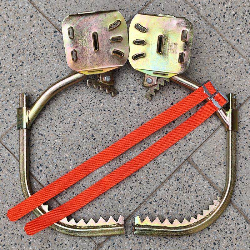 爬树神器电工专用木杆脚扣铁鞋上树工具户外爬电线杆摘椰子脚扎子