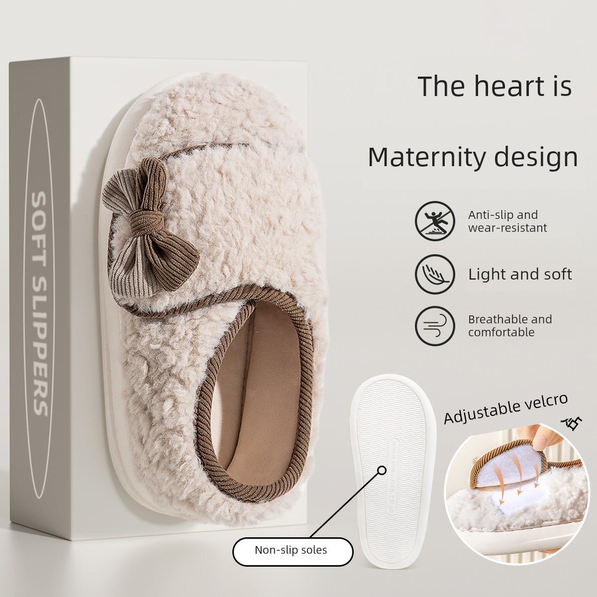 英国Nextroad孕妇坐月子鞋软底产后防滑棉拖鞋春秋袋跟孕妇棉鞋