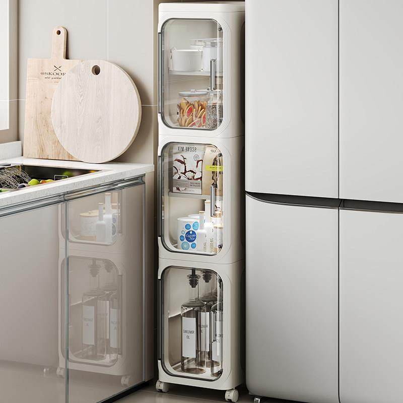 夹缝收纳柜PP材质 家用防水收纳柜 窄缝置物架 抽屉式设计,收纳整理,收纳柜,淘宝优惠券,粉丝福利购,淘宝优惠卷