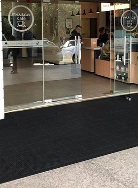 室外门口镂空防滑入户地垫商场酒店进门地毯pvPc垫子定制脚垫地板