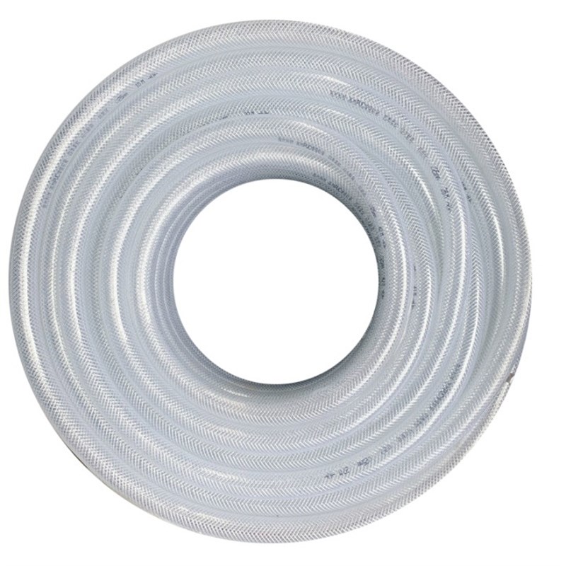 PVC纤维增g强软管蛇皮管 6分1寸透明自来水塑料水管软线网纹管