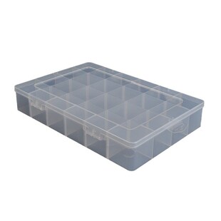 盒 5.7CM长方形24活动格PP塑料盒PP五金螺丝工具盒包装 33.5 2e2.3