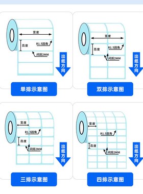 三防热敏纸不干胶标签贴纸热敏打印纸60A*405070100x150快递标签