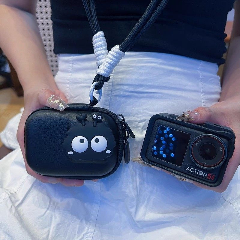 黑煤球适用大疆action5pro/4/3收纳包影石360AcePro2运动相机包女