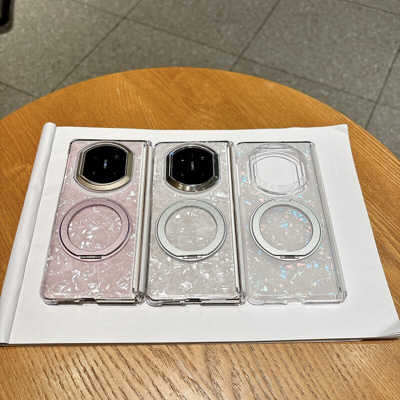 高级旋转支架适用华为Mate X6/x7折叠屏手机壳三星Galaxy zfold7防摔OPPOFind N6磁吸中轴荣耀Magic V6贝壳纹