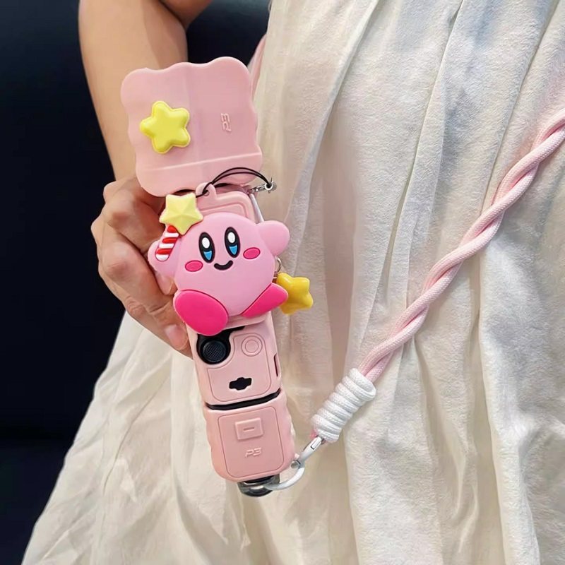 日韩星之卡比适用DJI大疆pocket3运动云台相机保护套挂绳配件硅胶