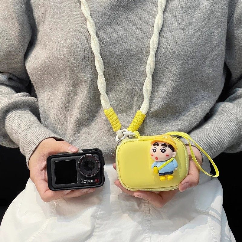 适用影石360AcePro2相机收纳包大疆Action3/4/5pro/6上幼儿园小新