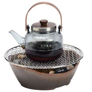 围炉煮茶家用室内全套煮茶壶罐罐茶煮茶器煮茶炉电陶炉烤茶插电款