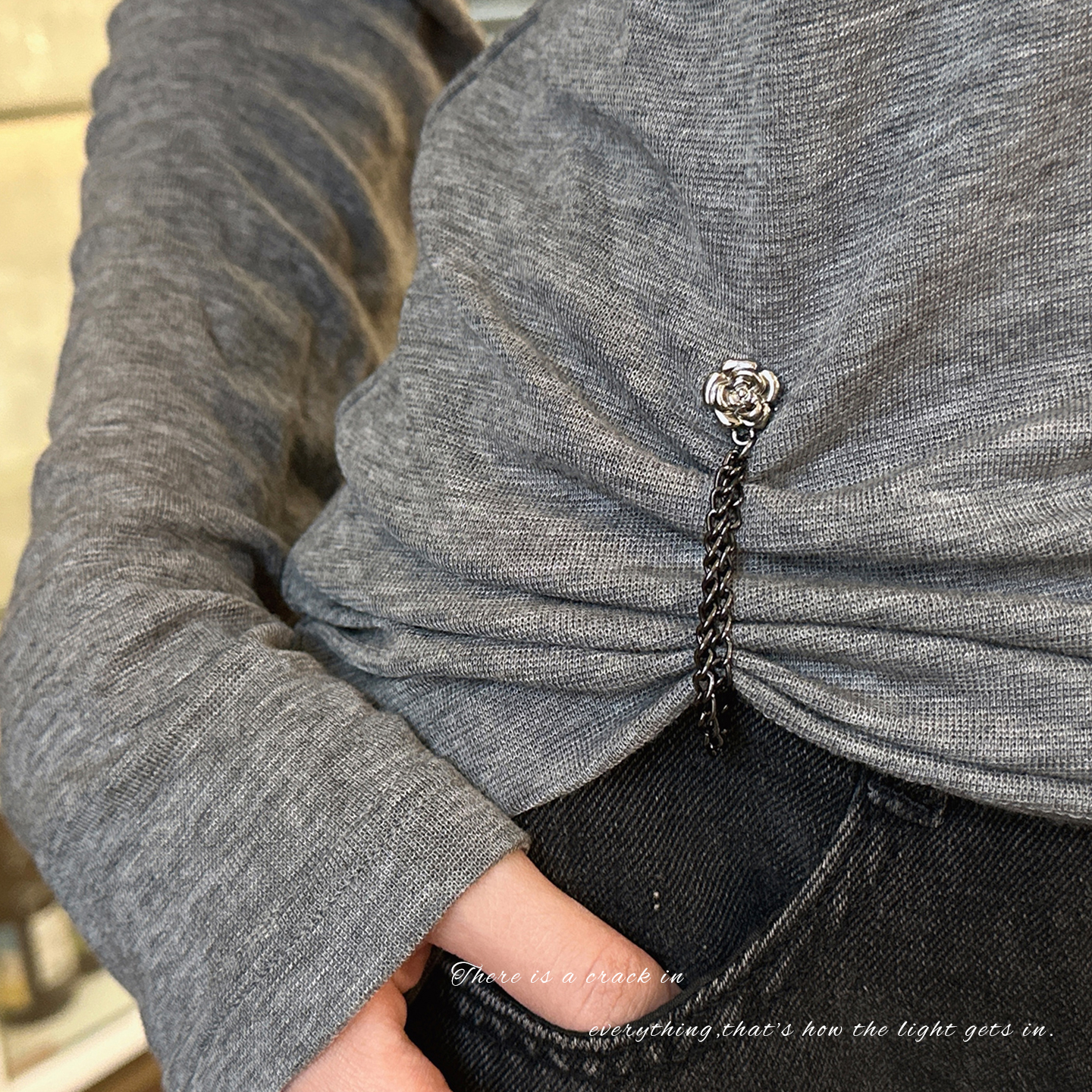 衣服t恤长改短神器调节隐形固定扣衬衫链条磁吸扣裤脚防拖地神器