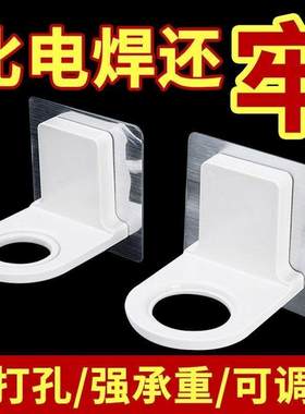 免打孔沐浴露挂架浴室壁挂无痕洗发露收纳沥水卡夹洗手液置物架子