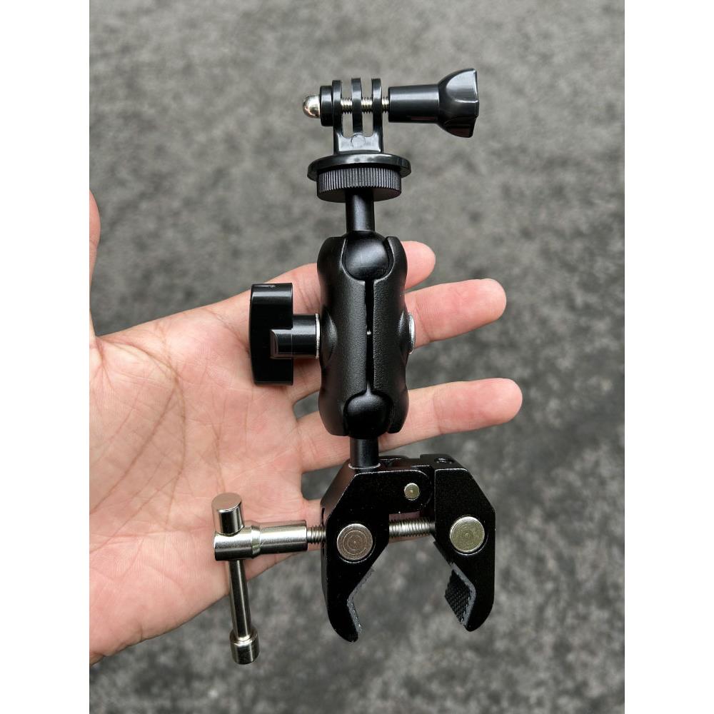 摩托车支架gopro录制支架配件车把固定360全景运动相机骑行自行车