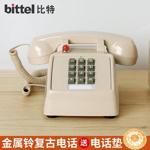 比特覆古电话机时尚创意港风拍摄场景座机老式彷古家用固定电话机