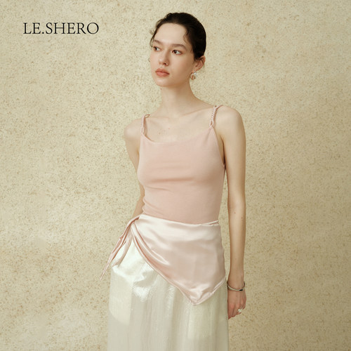 LE.SHERO吉娜同款针织吊带背心