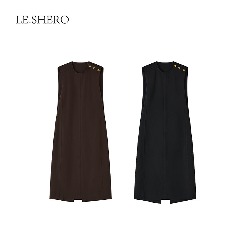 LESHERO通勤连衣轻奢百搭裙女