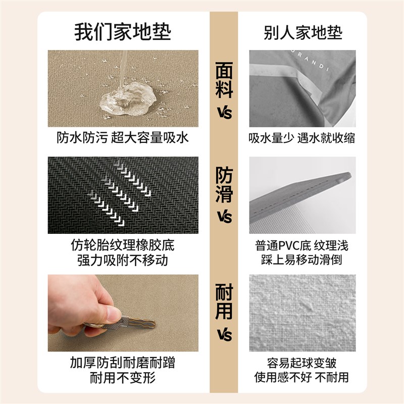 卡通浴室地c垫全铺硅藻泥防滑吸水垫厕所洗手台垫子卫生间门口地