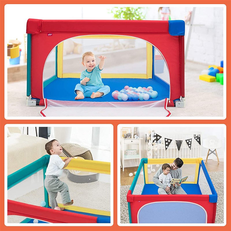 免安装婴儿围栏防护栏客厅地上折叠宝宝爬爬垫儿S童游戏围栏小户