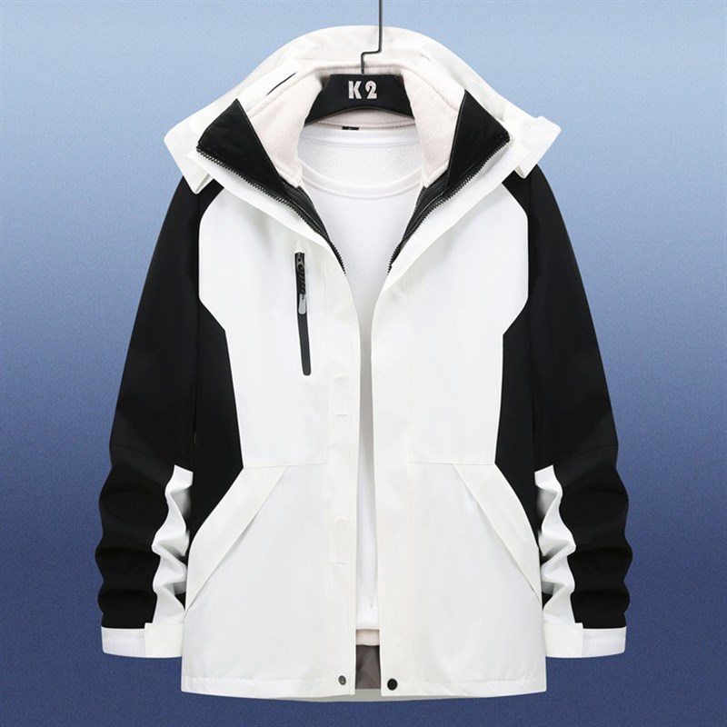 台州三门冲锋衣男女三合一工作服外套冬季户N外防风防水跑男升级