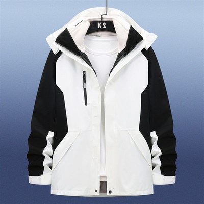 台州三门冲锋衣男女三合一工作服外套冬季户N外防风防水跑男升级