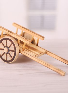 谷风车摆件水井推车石磨水车马车工艺品花M轿子打谷机复古怀旧模