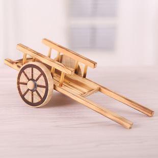 谷风车摆件水井推车石磨水车马车工艺品花M轿子打谷机复古怀旧模