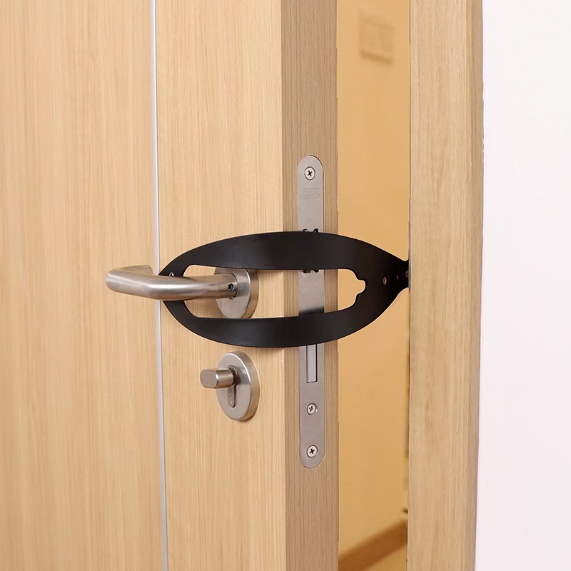 猫咪进出门无需打孔不伤r墙面防止狗狗进入的猫咪弹性门锁自由进