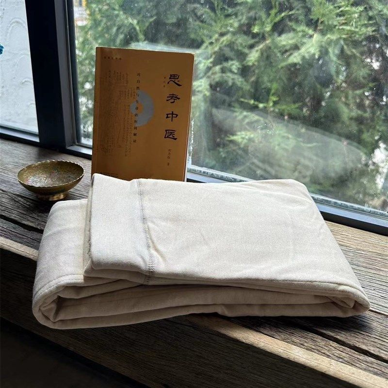 蝉昭-女款肤肉色全棉中医推荐y棉花新疆长绒棉排湿寒养生棉裤修身