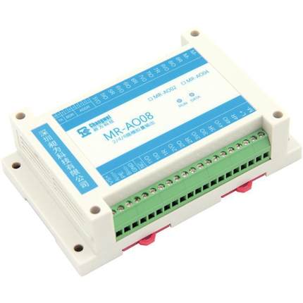 MR-AO08智能模拟量控制模块485转八路模拟量0-5V4-20mA信号输出