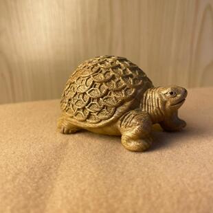 天然金丝楠木金钱龟木雕创意文玩手把件家居装饰品桌面工艺品摆饰