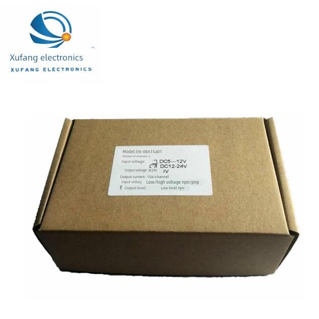PLC放大板6路直流大功率10A输出模块12V24V光耦隔离晶体管放大板
