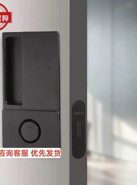 新款意大利AGB单面锁隐形门锁极简内嵌式平面锁卧室门平开移门锁