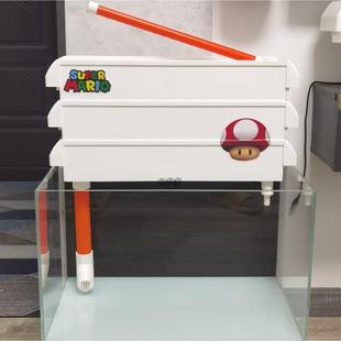 鱼缸龟缸过滤盒滴流盒周转箱干湿分离盒上置增氧循环系统净水滤材