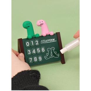 韩国正品乔古曼恐龙多功能可爱停车号牌汽车移动小黑板卡通乔古曼