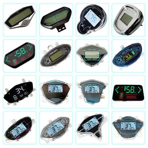 电动电瓶车智能仪表盘总成改装蓝德远驱一线通电子液晶表数码LED