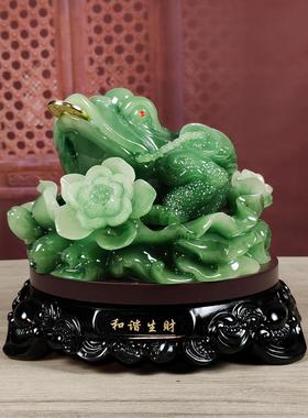 三腿金蟾蜍吉祥饰品金蝉大蟾蜍公司门店乔迁开幕礼品桌装饰