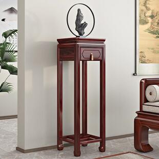 新中式仿古花架酸枝木实木置物架现代客厅阳台落地式绿萝盆景架子