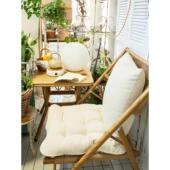 阳台桌椅折叠椅家用休闲小憩摇椅户外桌椅新型中式 防水防晒藤制躺