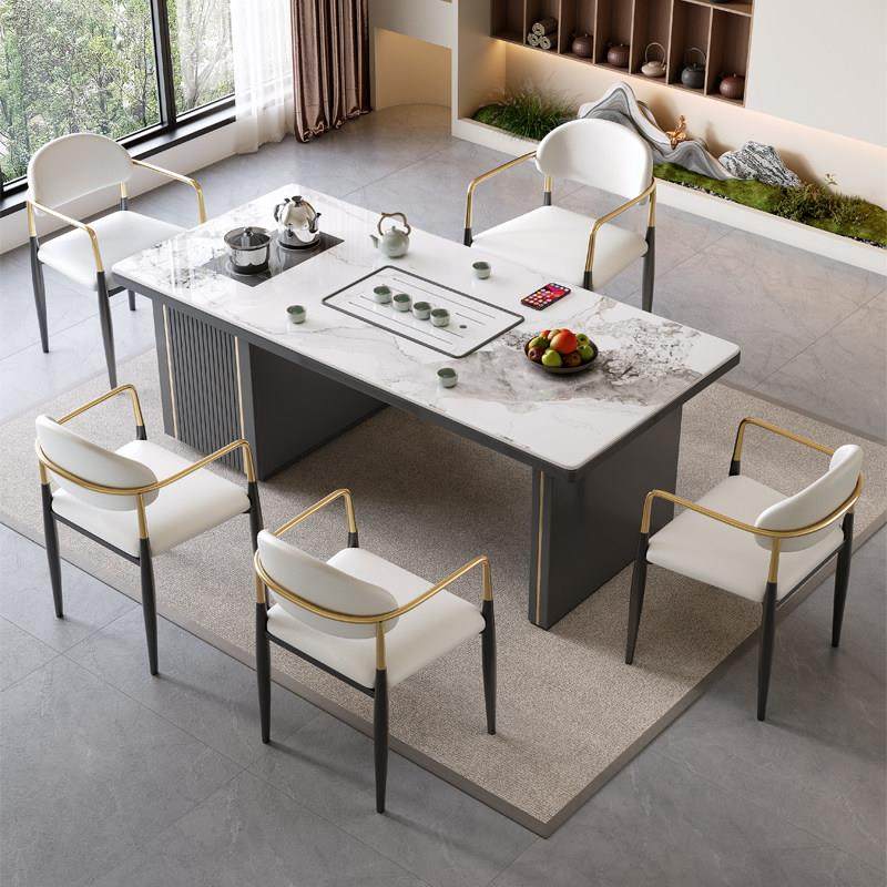 轻奢简约现代岩板茶桌椅组合阳台烧水壶一体办公室石板小茶台茶几,住宅家具,茶几,淘宝优惠券,粉丝福利购,淘宝优惠卷