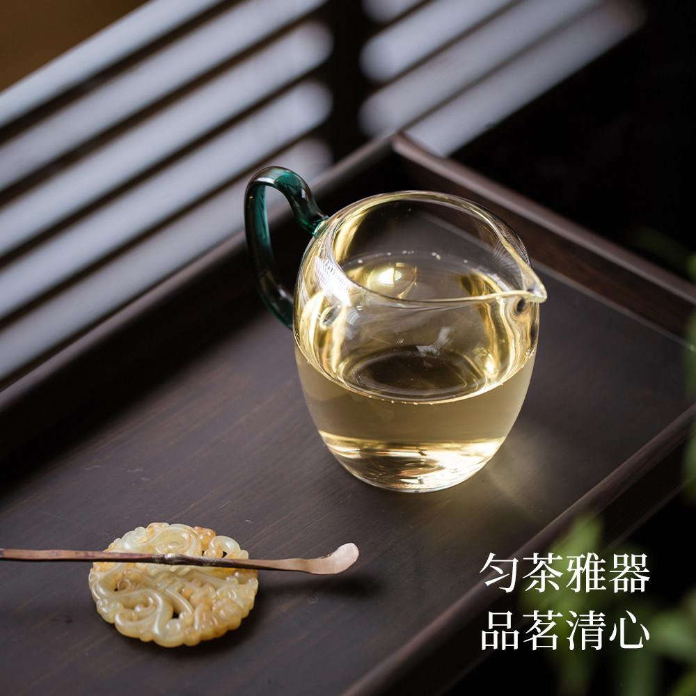 火火茶室|耐热玻璃公道杯分茶器带手柄公杯功道茶杯茶具280ml