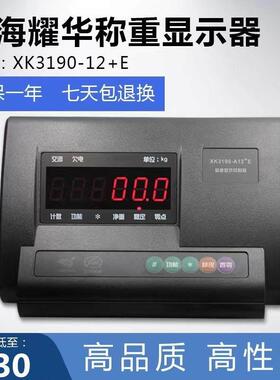 上海耀华XK3190-A12+E仪表称重显示器小地磅计重表头电子秤连电脑