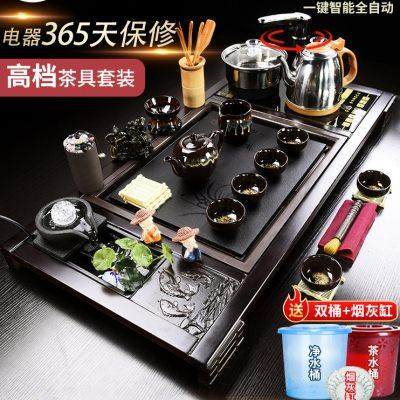 功夫茶具套装全自动一体茶具茶台一整套2024新款家用烧水轻奢高档