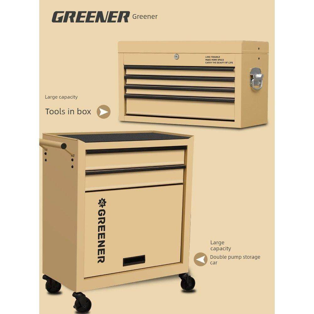 德国精装进口GREENER收纳车工具移动箱家用抽屉式维修柜子车间铁,五金/工具,工具车/便携工具推车/平板工具车,淘宝优惠券,粉丝福利购,淘宝优惠卷