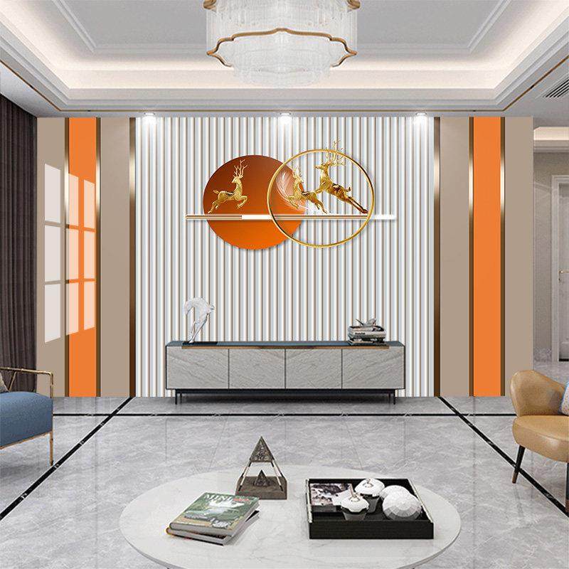 竹木纤维电视背景墙轻奢客厅沙发集成墙板现代简约仿大理石护墙板,基础建材,集成板,淘宝优惠券,粉丝福利购,淘宝优惠卷