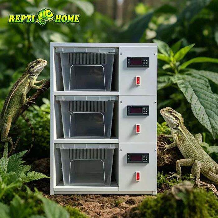 REPTI HOME爬宠PVC饲养柜豹纹守宫恒温箱蛇柜A4A6抽屉盒智能温控
